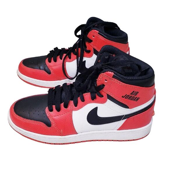 Nike Air Jordan 1 Retro High Rare Air Max Youth Sz. 5.5 Red & Black 705300-800 - Picture 1 of 16